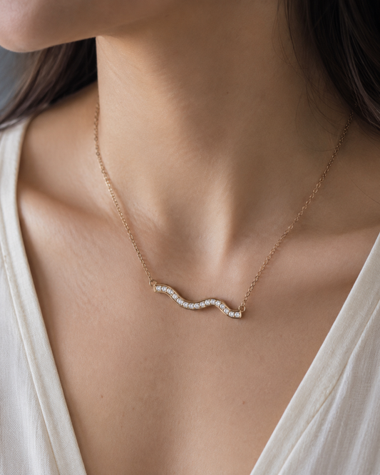 Wave Crystal Necklace
