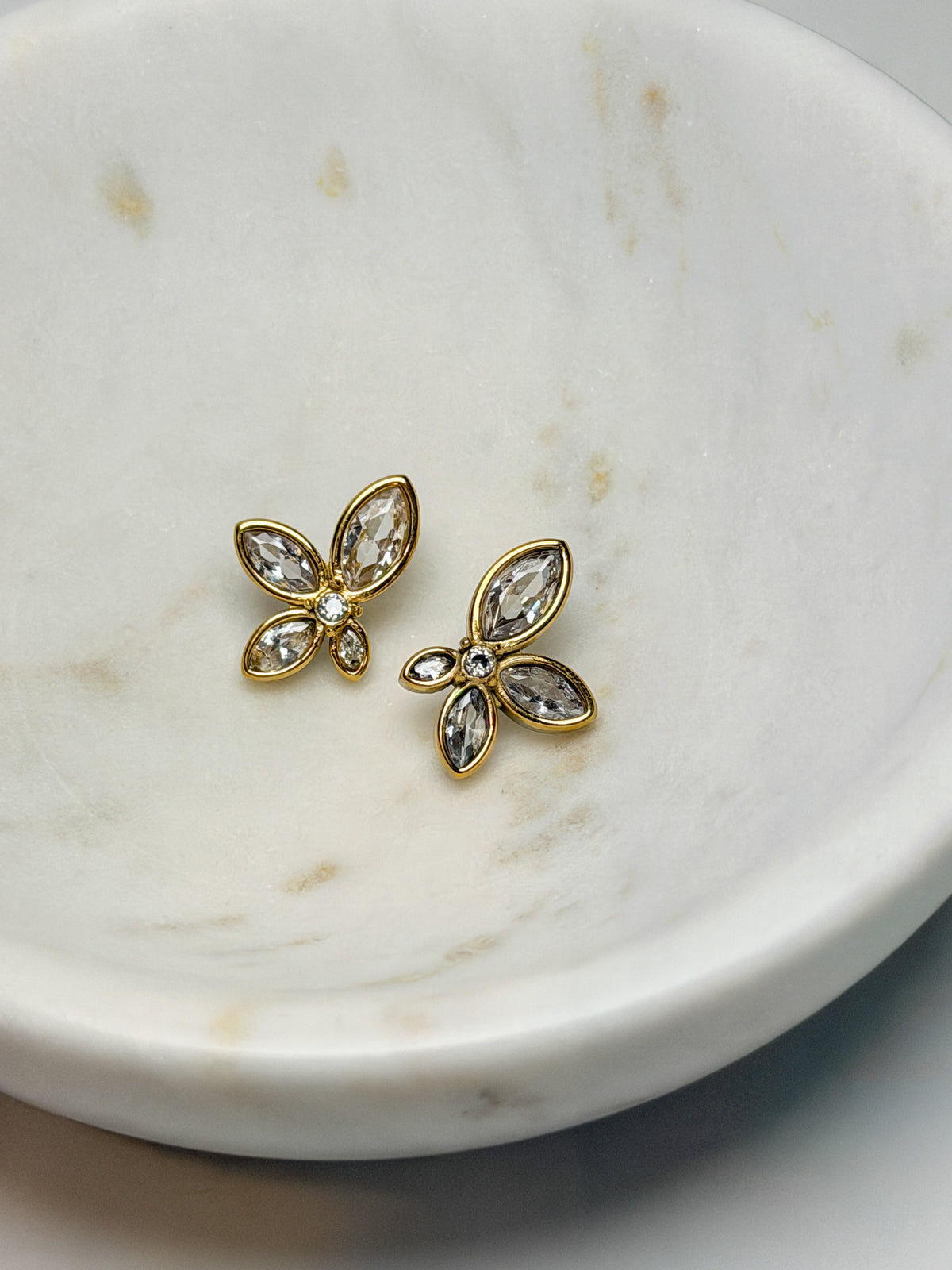 Crystal Petal Earrings