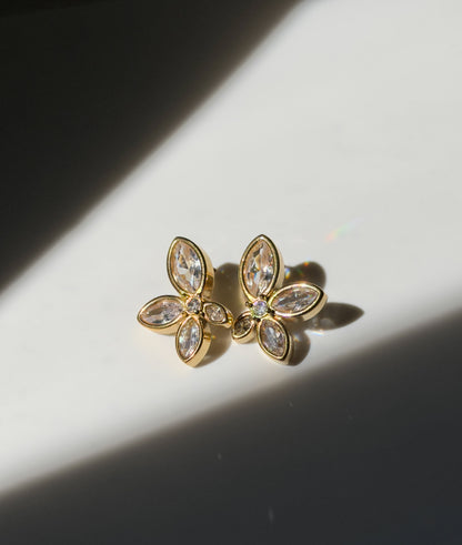 Crystal Petal Earrings