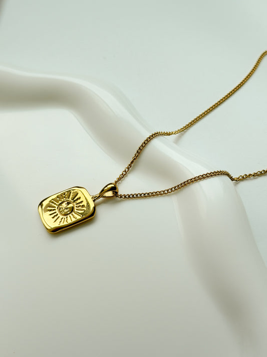 Sun Medallion Necklace