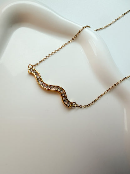 Wave Crystal Necklace