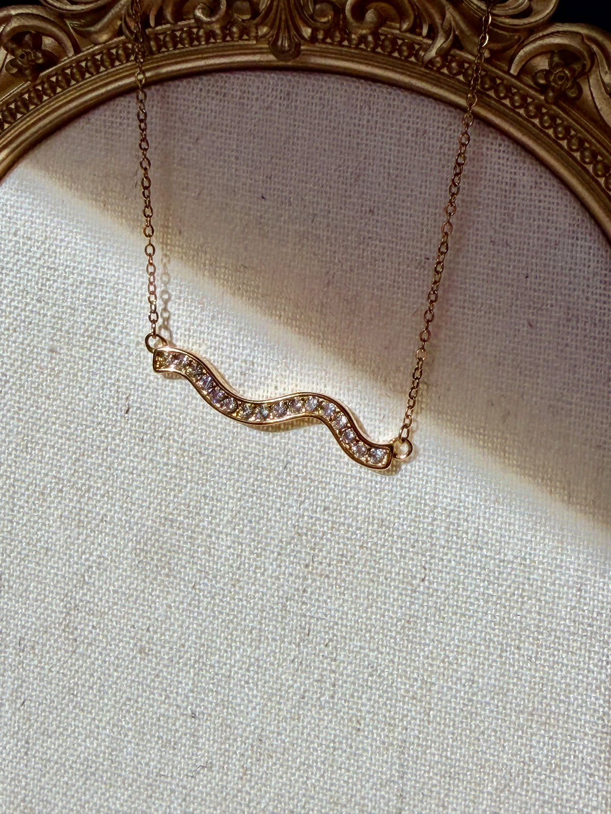 Wave Crystal Necklace