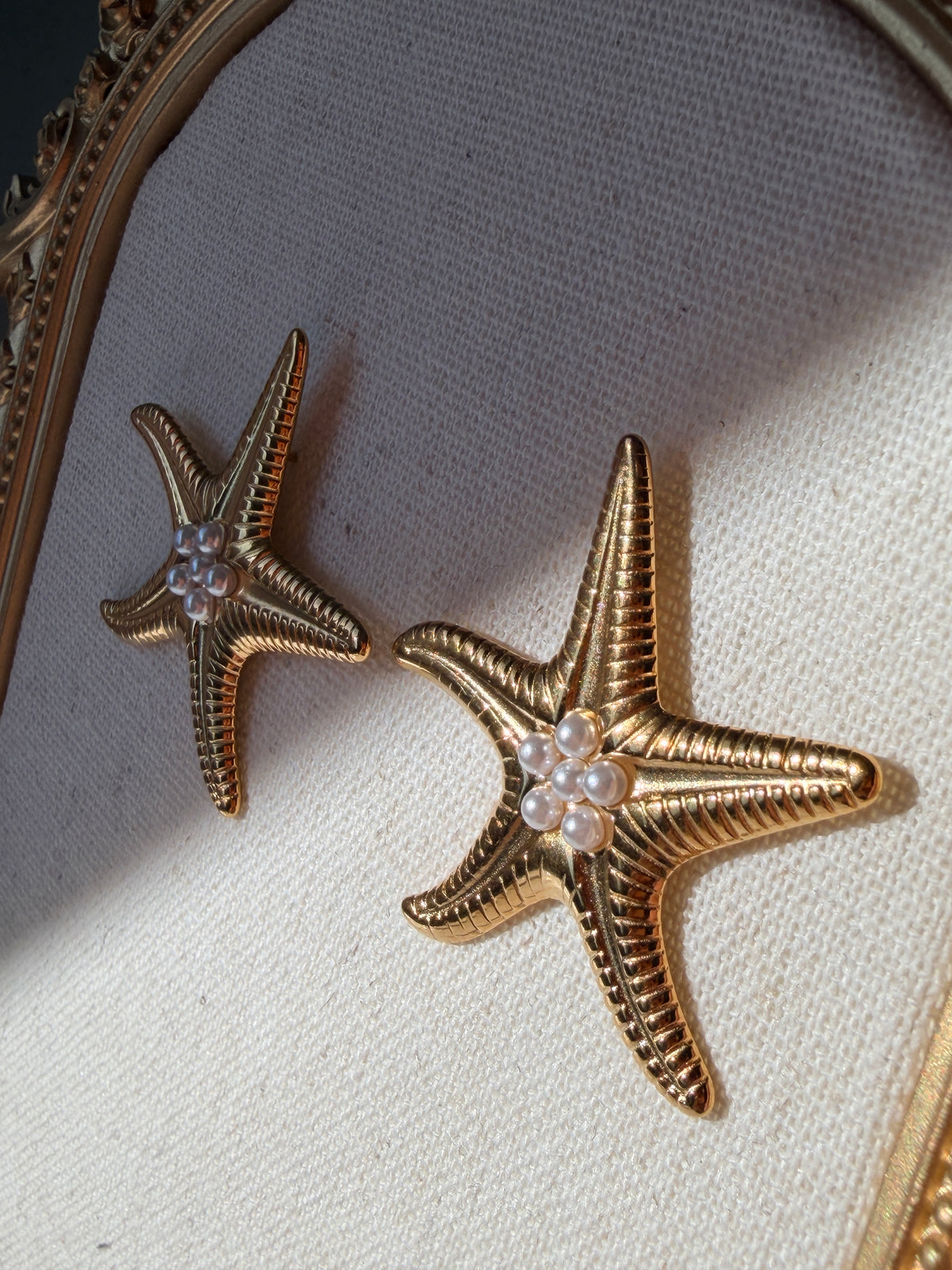 Pearl Starfish Earrings