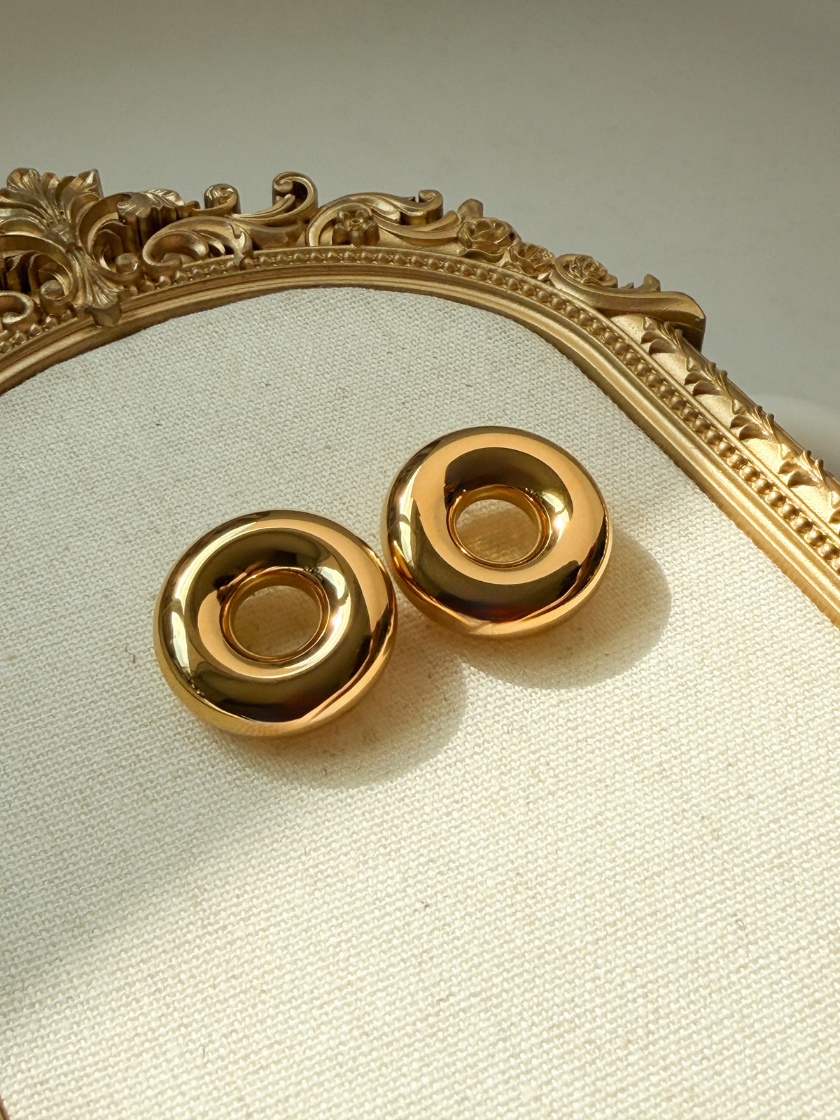 Chunky Donut Stud Earrings