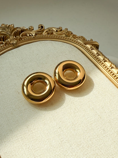 Chunky Donut Stud Earrings