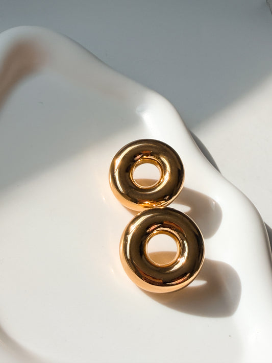 Chunky Donut Stud Earrings